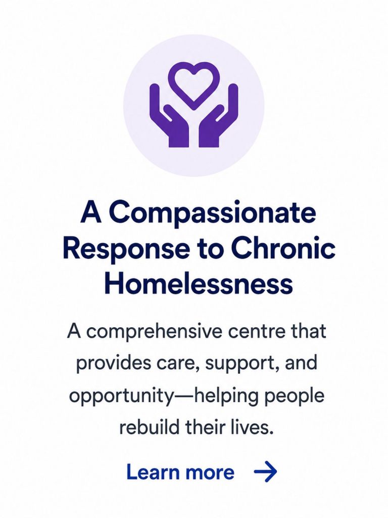 compassionate plan to end chronic homelessness card